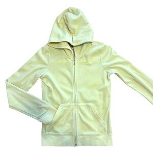 JUICY COUTURE JUNIOR GIRLS' FULL-ZIP HOODIE YELLOW
